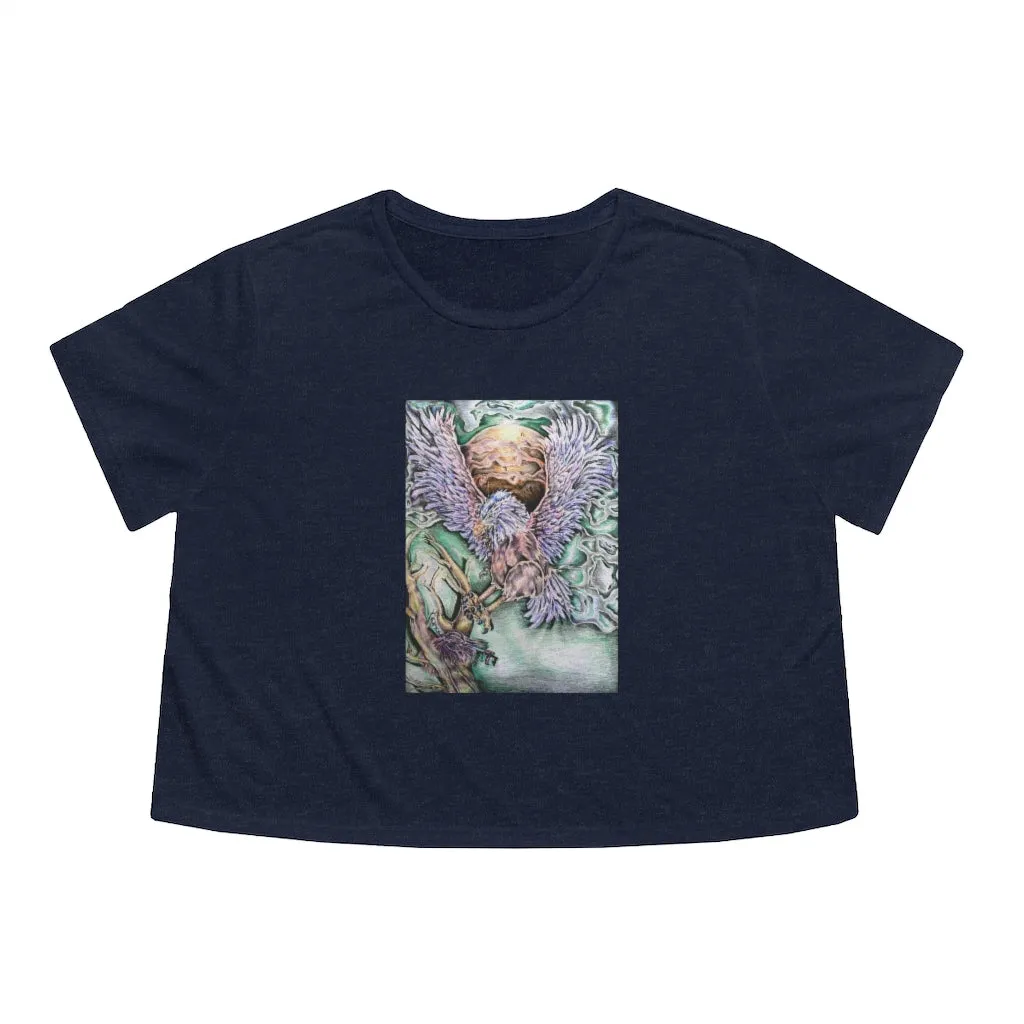 The Key Women's Flowy Cropped Tee