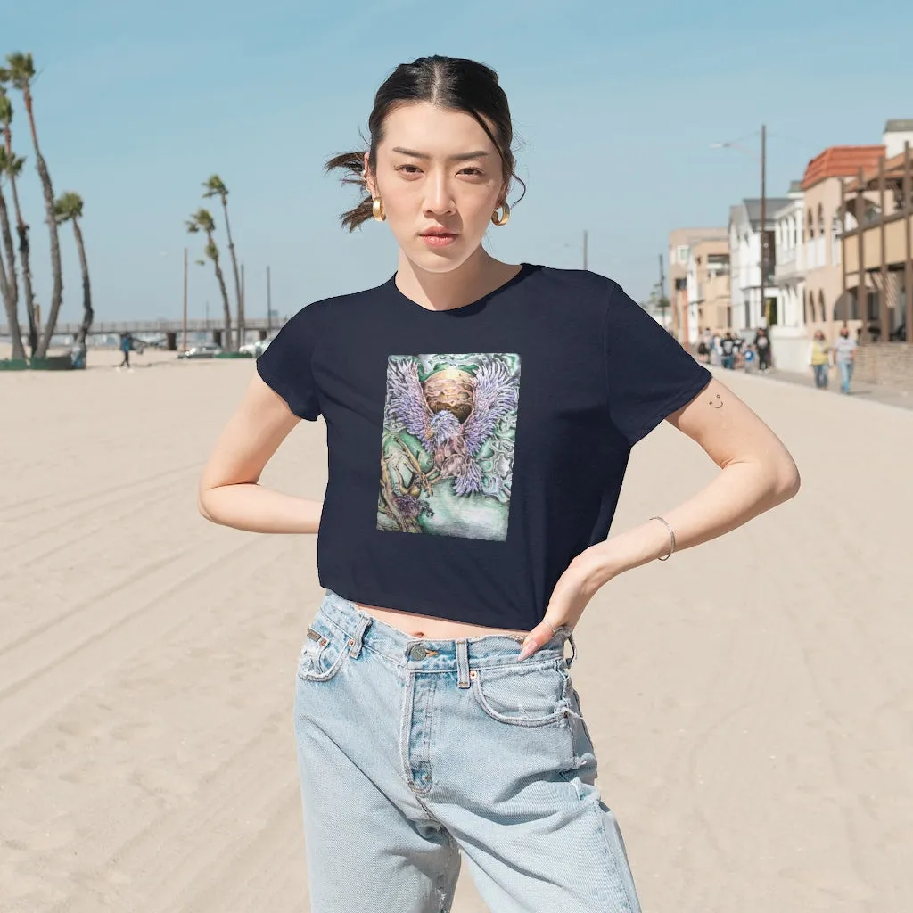 The Key Women's Flowy Cropped Tee