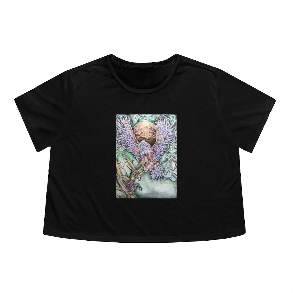 The Key Women's Flowy Cropped Tee