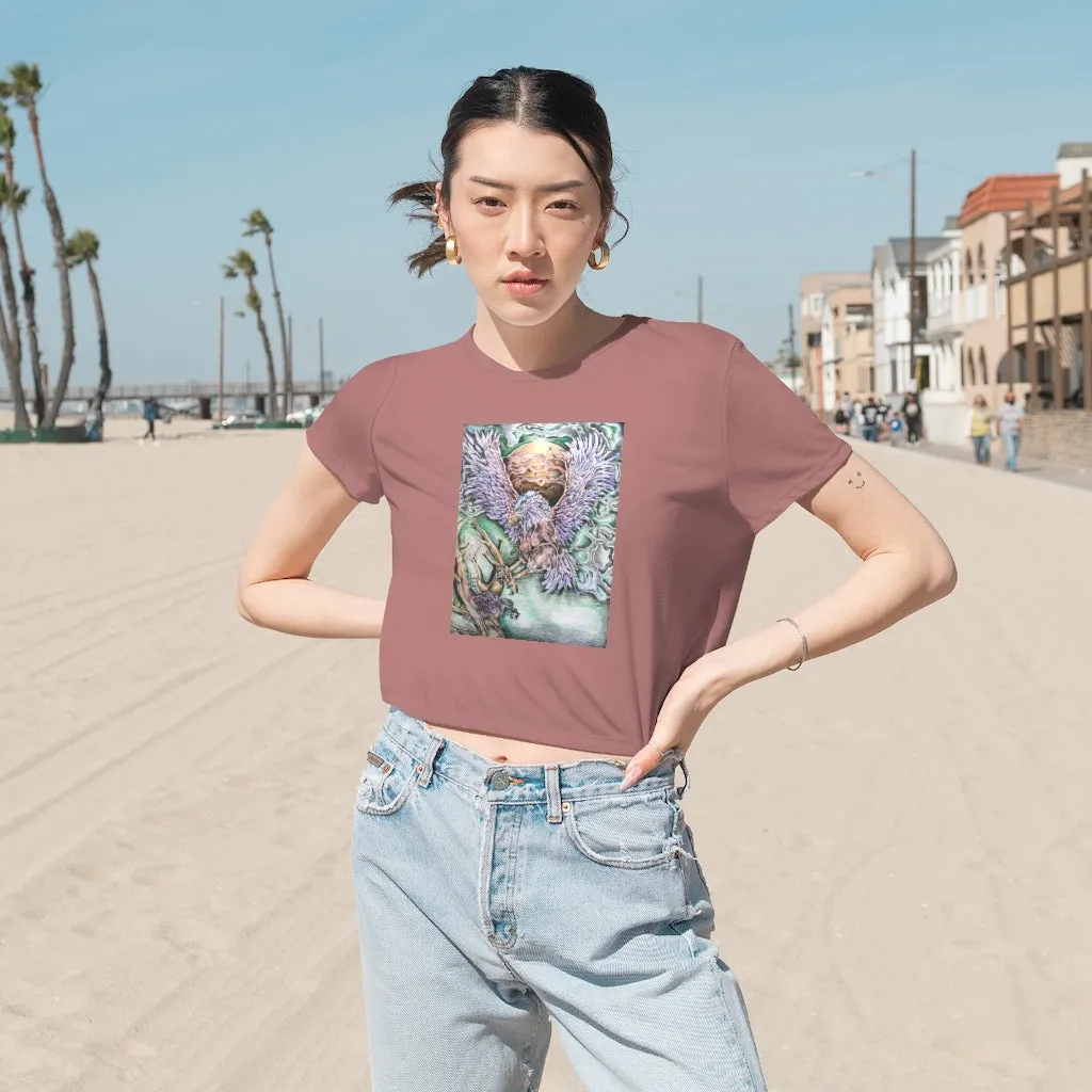 The Key Women's Flowy Cropped Tee