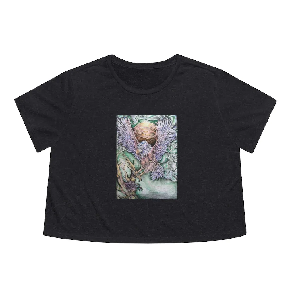 The Key Women's Flowy Cropped Tee
