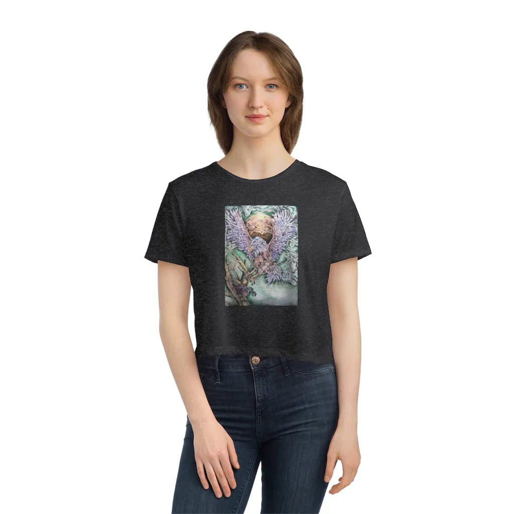 The Key Women's Flowy Cropped Tee