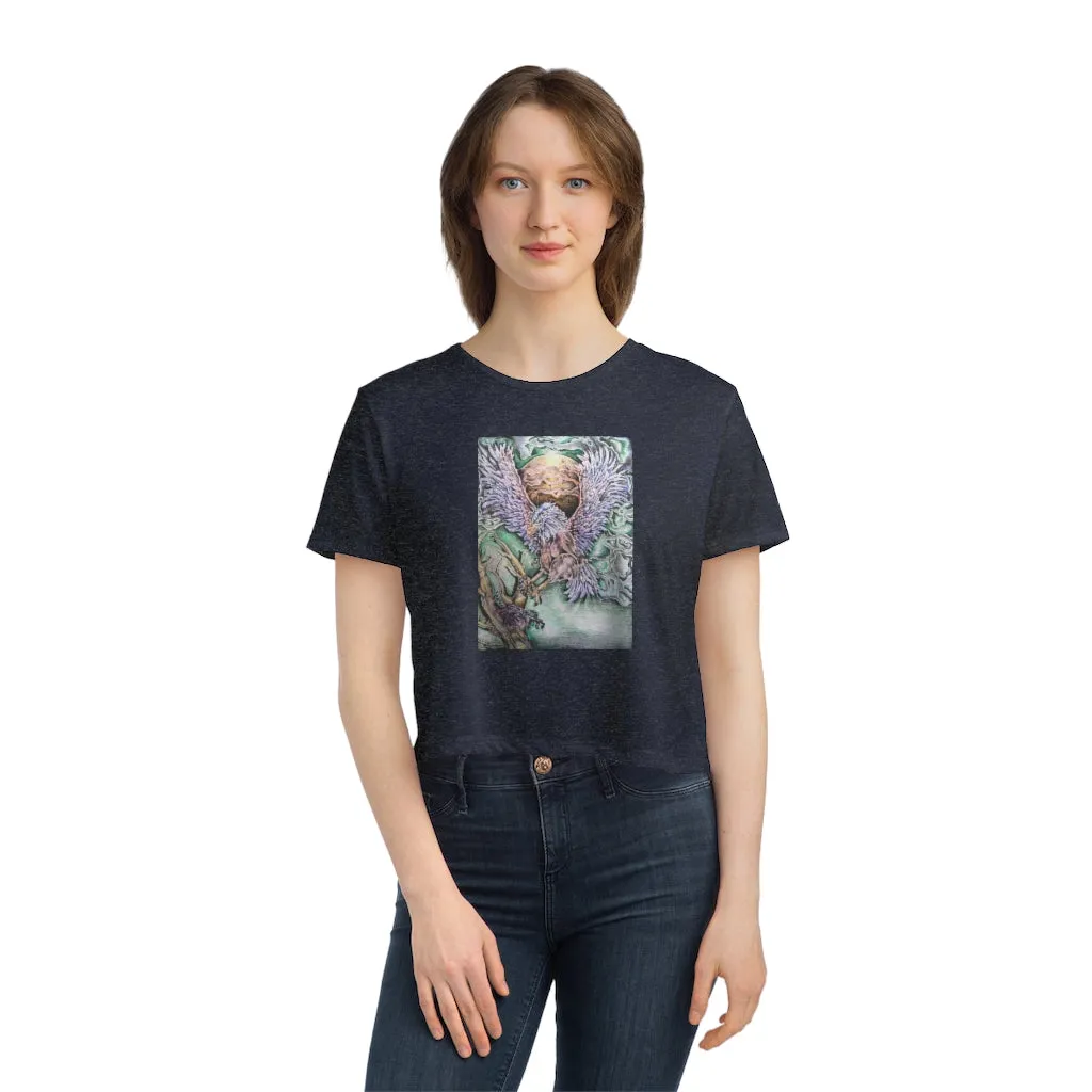 The Key Women's Flowy Cropped Tee
