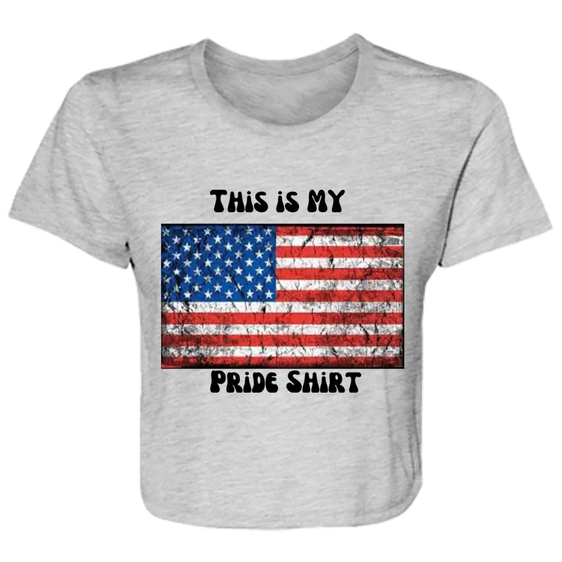 This is MY Pride shirt 2 B8882 Ladies' Flowy Cropped Tee
