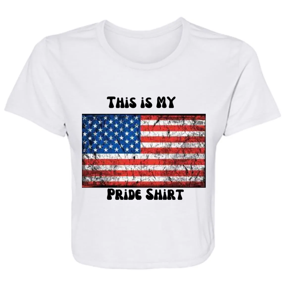 This is MY Pride shirt 2 B8882 Ladies' Flowy Cropped Tee