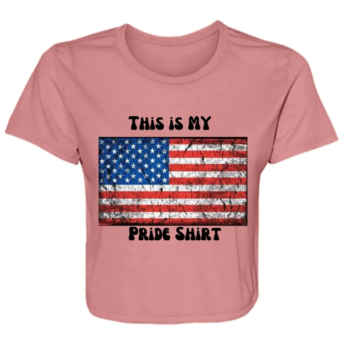 This is MY Pride shirt 2 B8882 Ladies' Flowy Cropped Tee