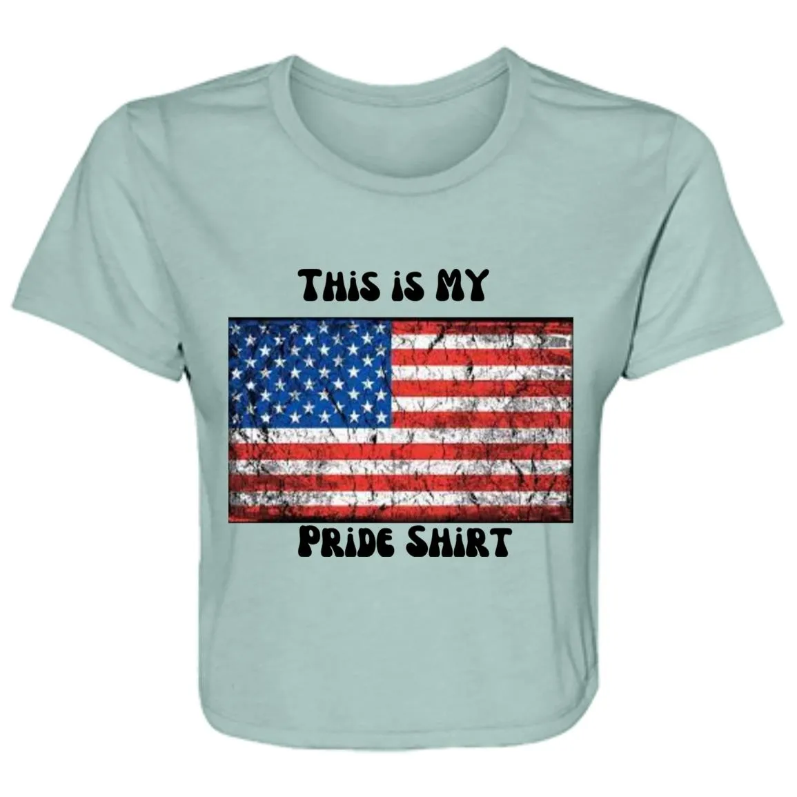 This is MY Pride shirt 2 B8882 Ladies' Flowy Cropped Tee