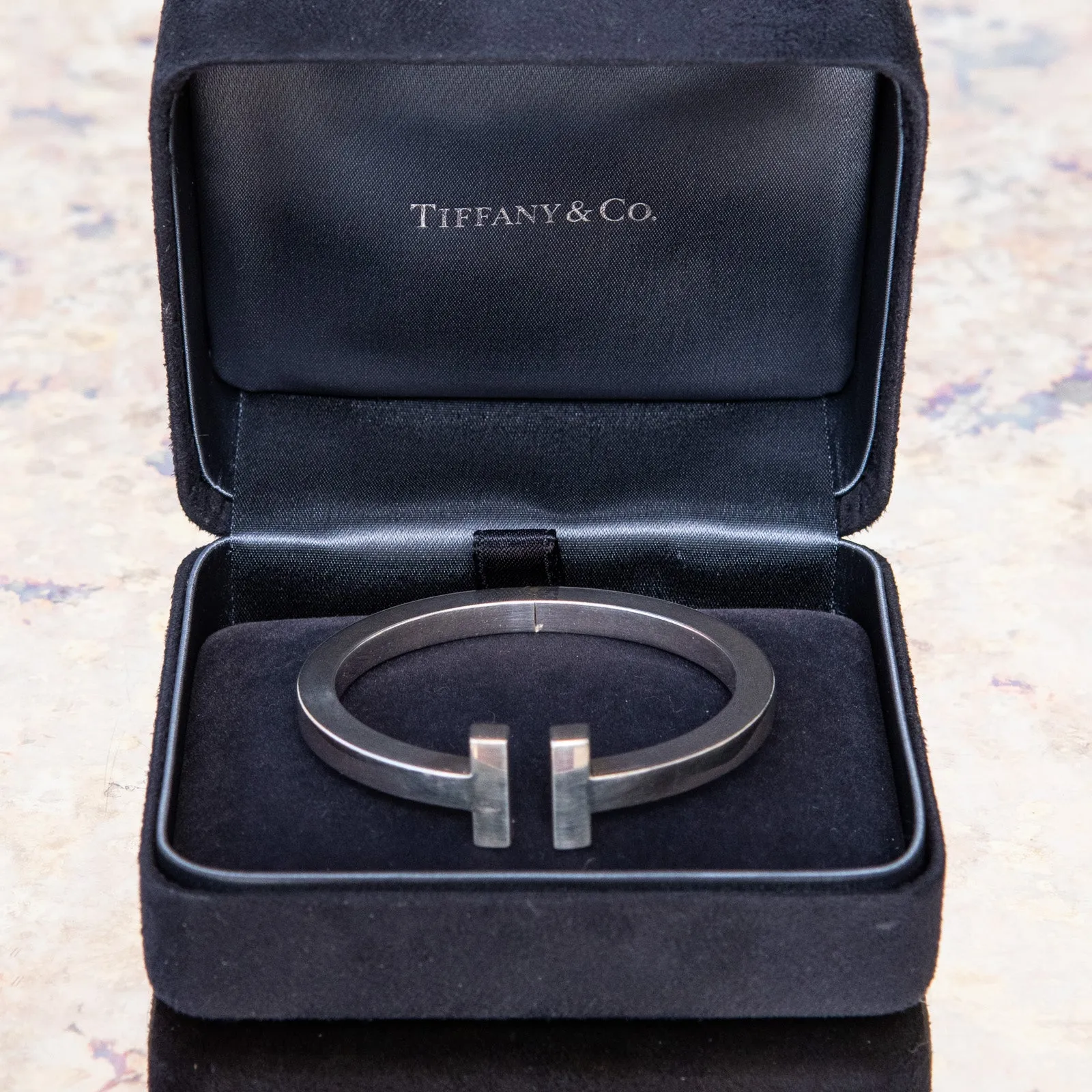Tiffany T Silver Bangle Bracelet