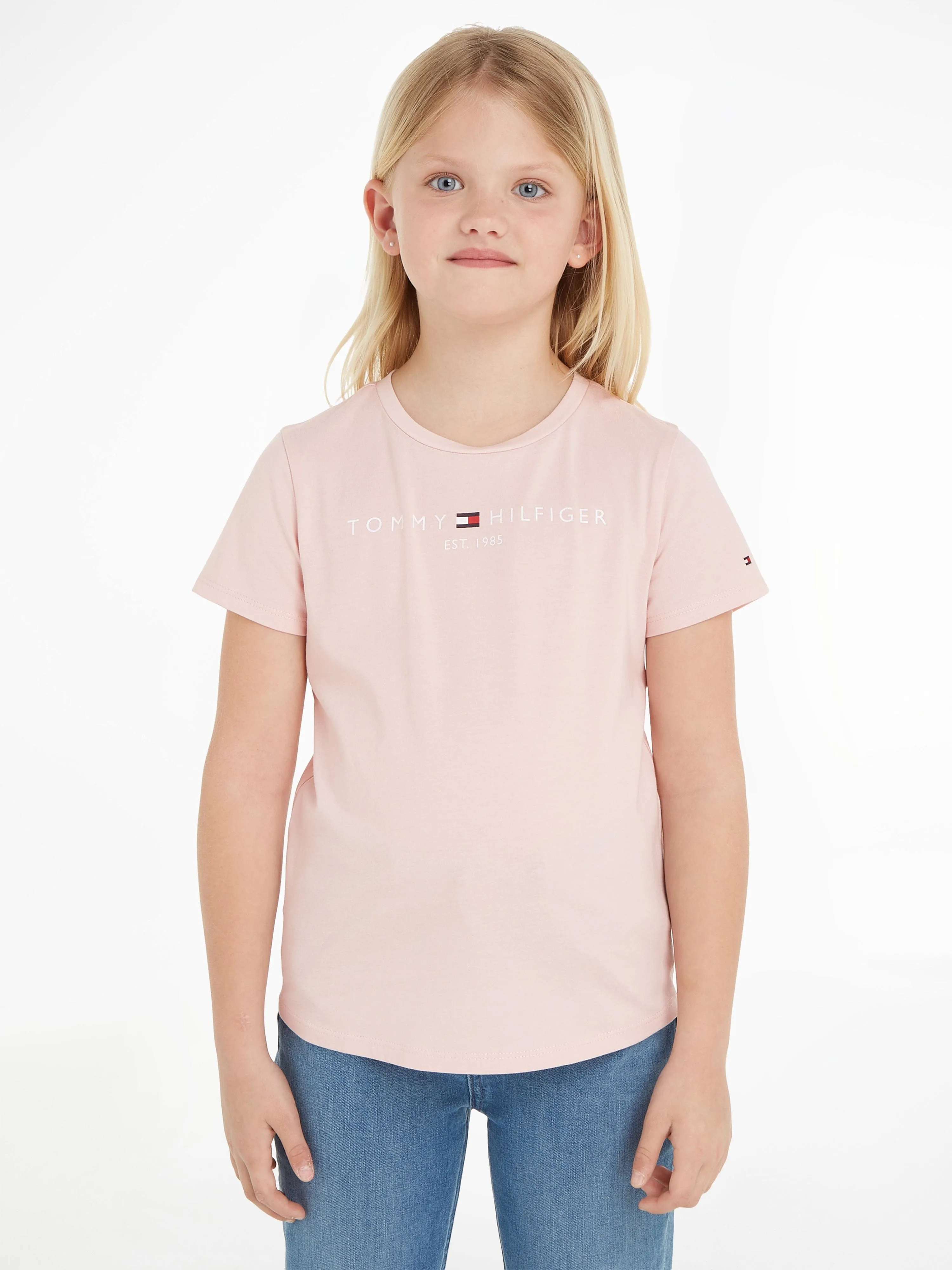 Tommy Hilfiger Girls Essential T-Shirt in Pink