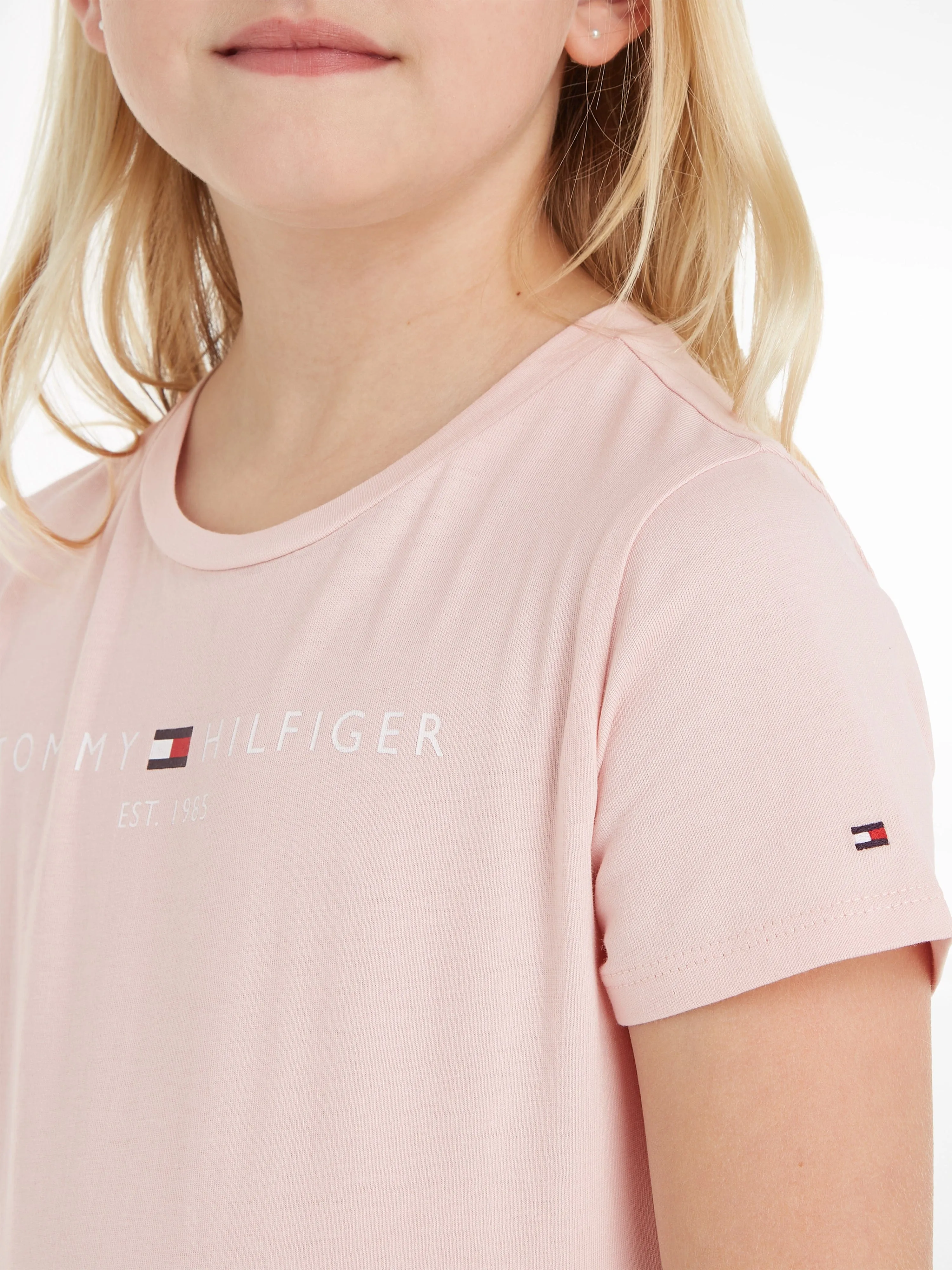 Tommy Hilfiger Girls Essential T-Shirt in Pink