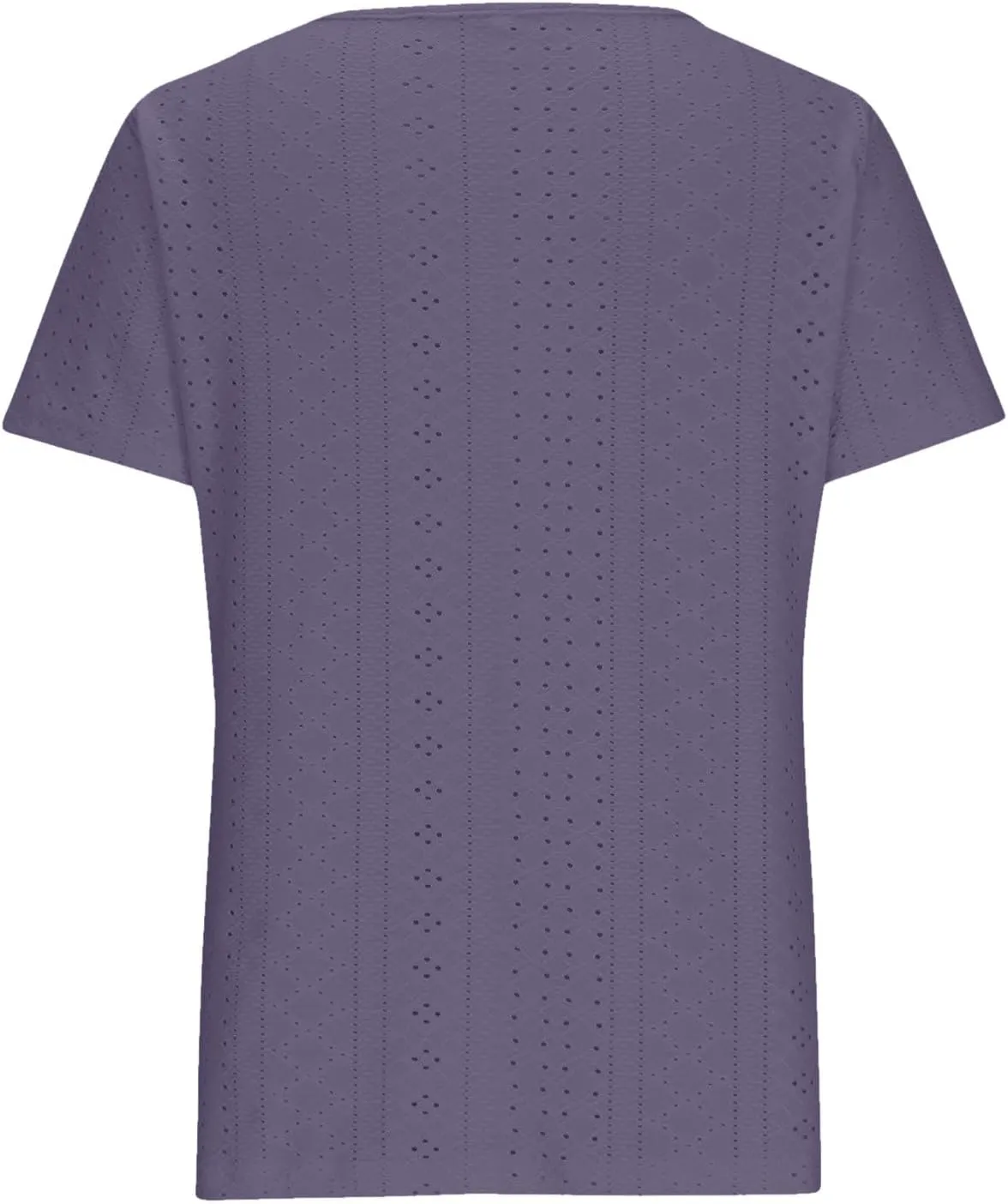 Tops for Women Trendy Short Sleeve Embroidery Hollow Elegant Shirts Casual Scoop Neck Cute Plain Womens Summer Tops