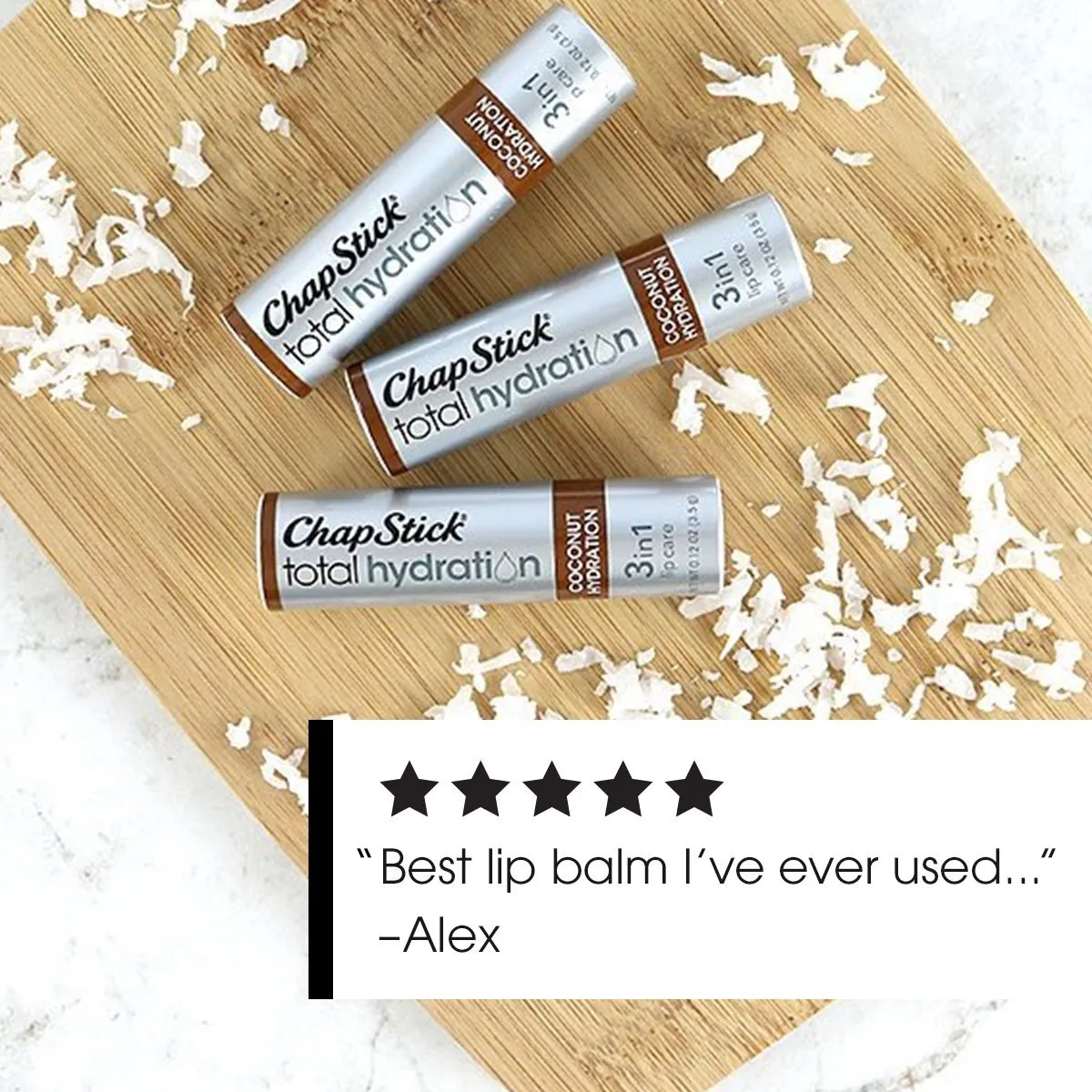 Total Hydration Coconut Lip Balm Tube