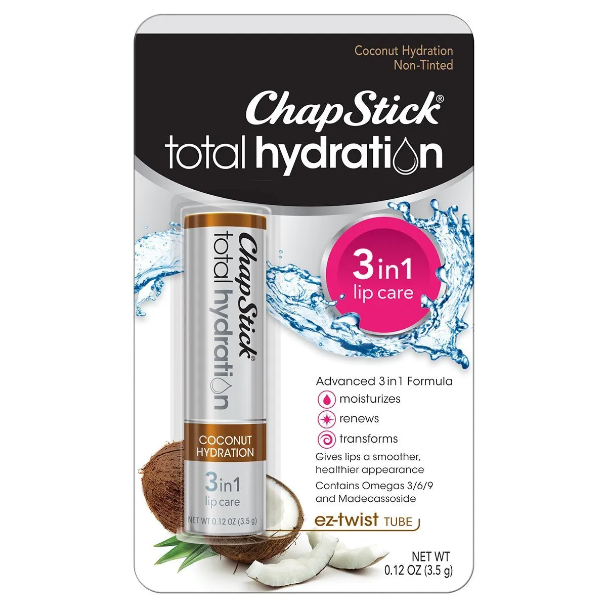 Total Hydration Coconut Lip Balm Tube