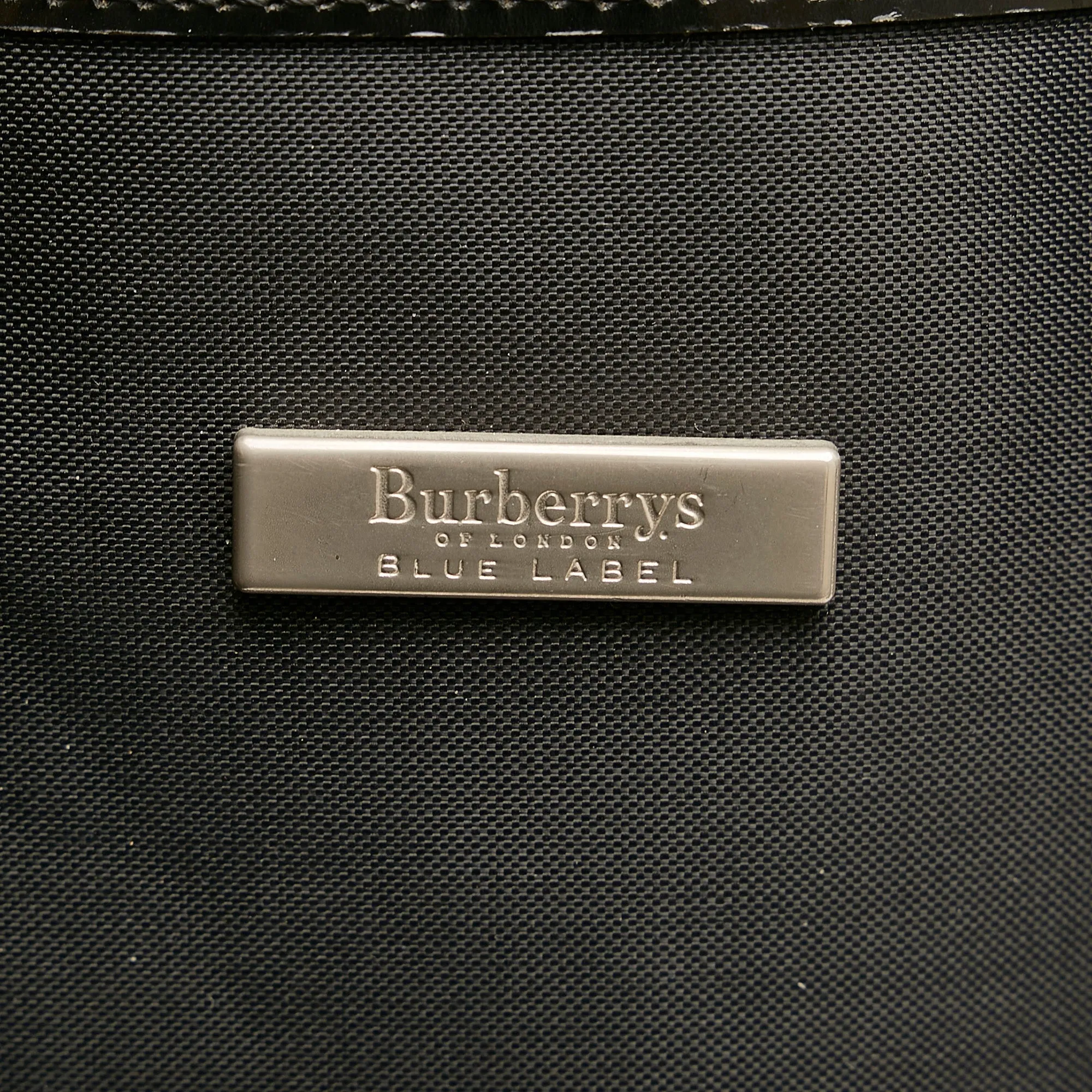 Trendy Inspired Burberry Bucket Bag Black Nylon Canvas