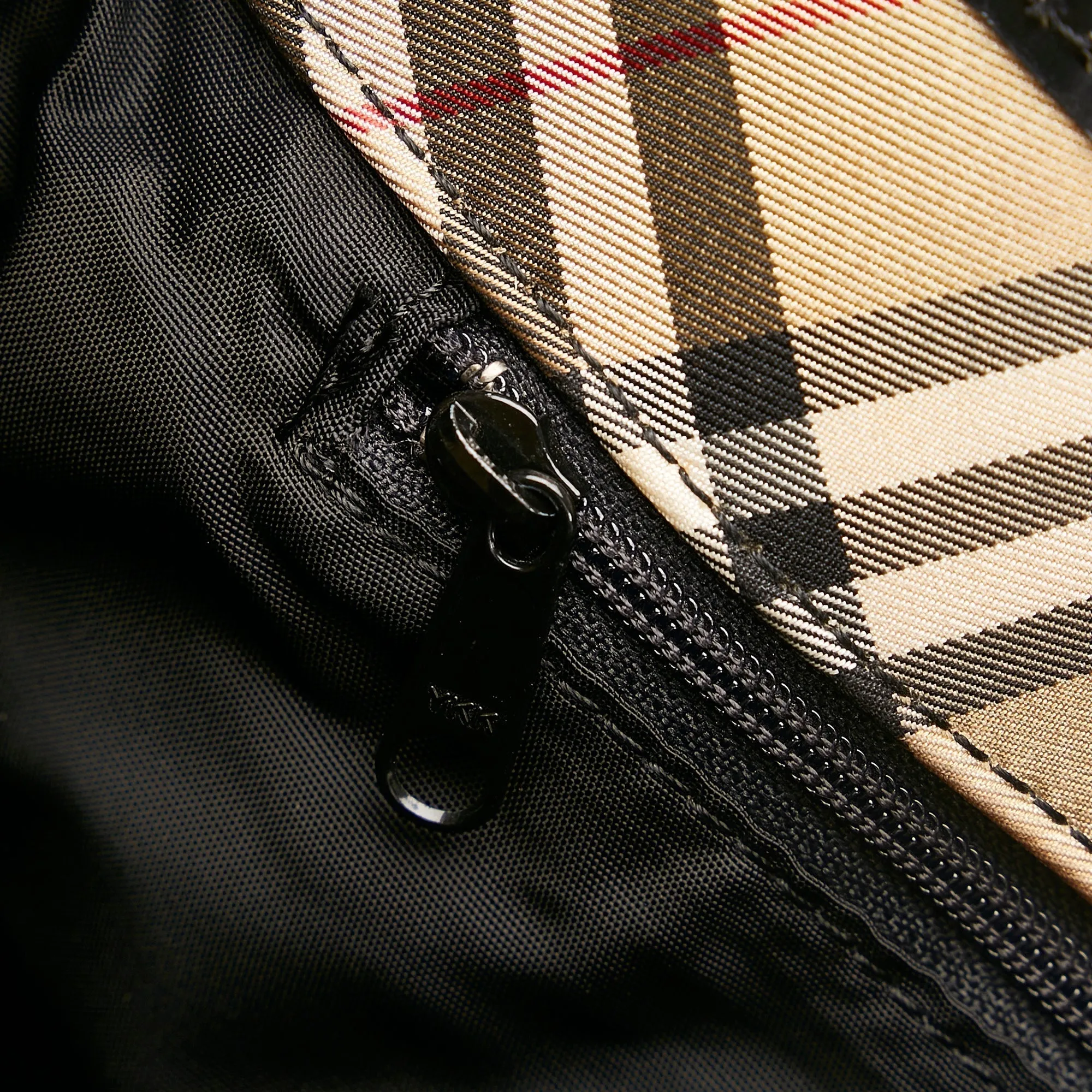 Trendy Inspired Burberry Bucket Bag Black Nylon Canvas