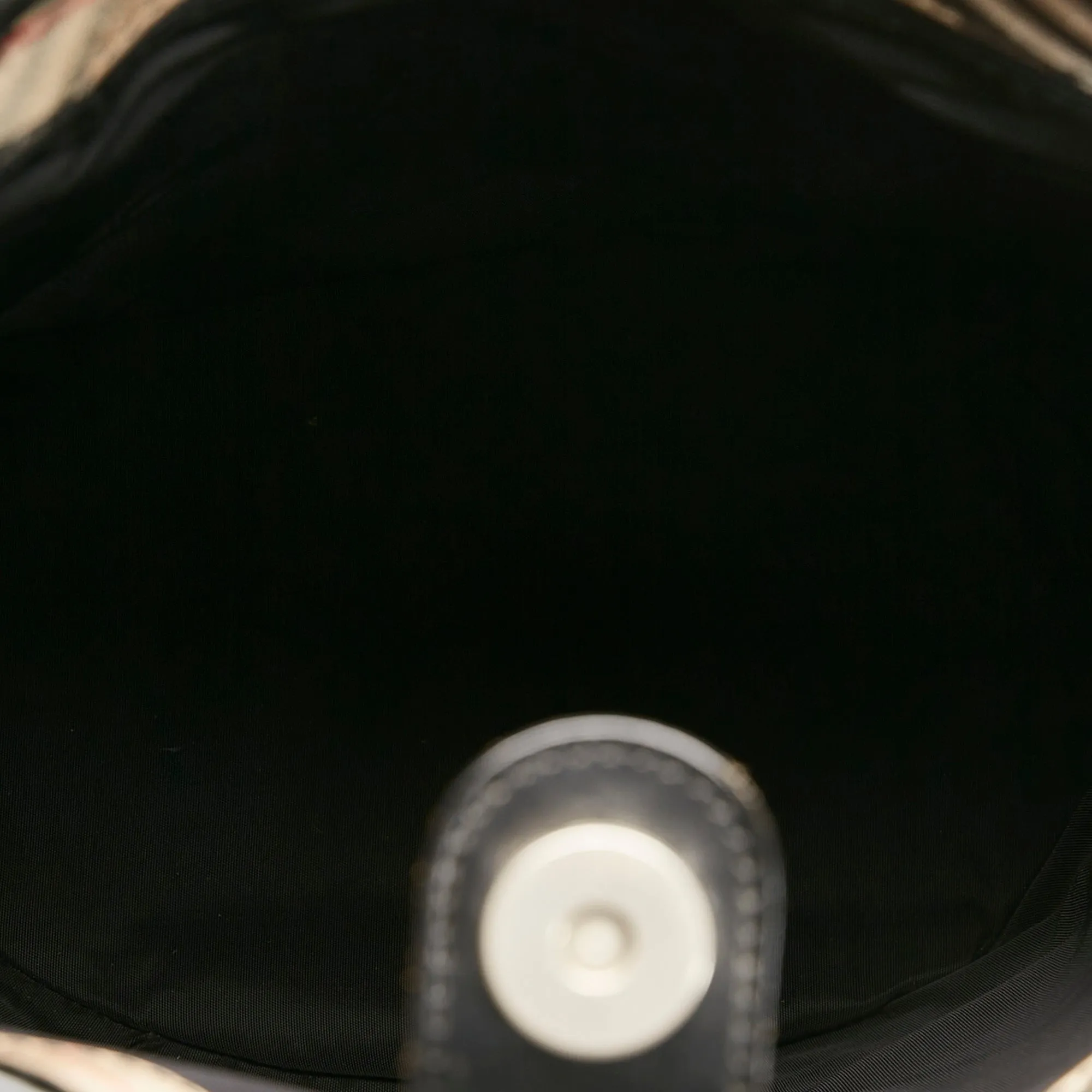 Trendy Inspired Burberry Bucket Bag Black Nylon Canvas