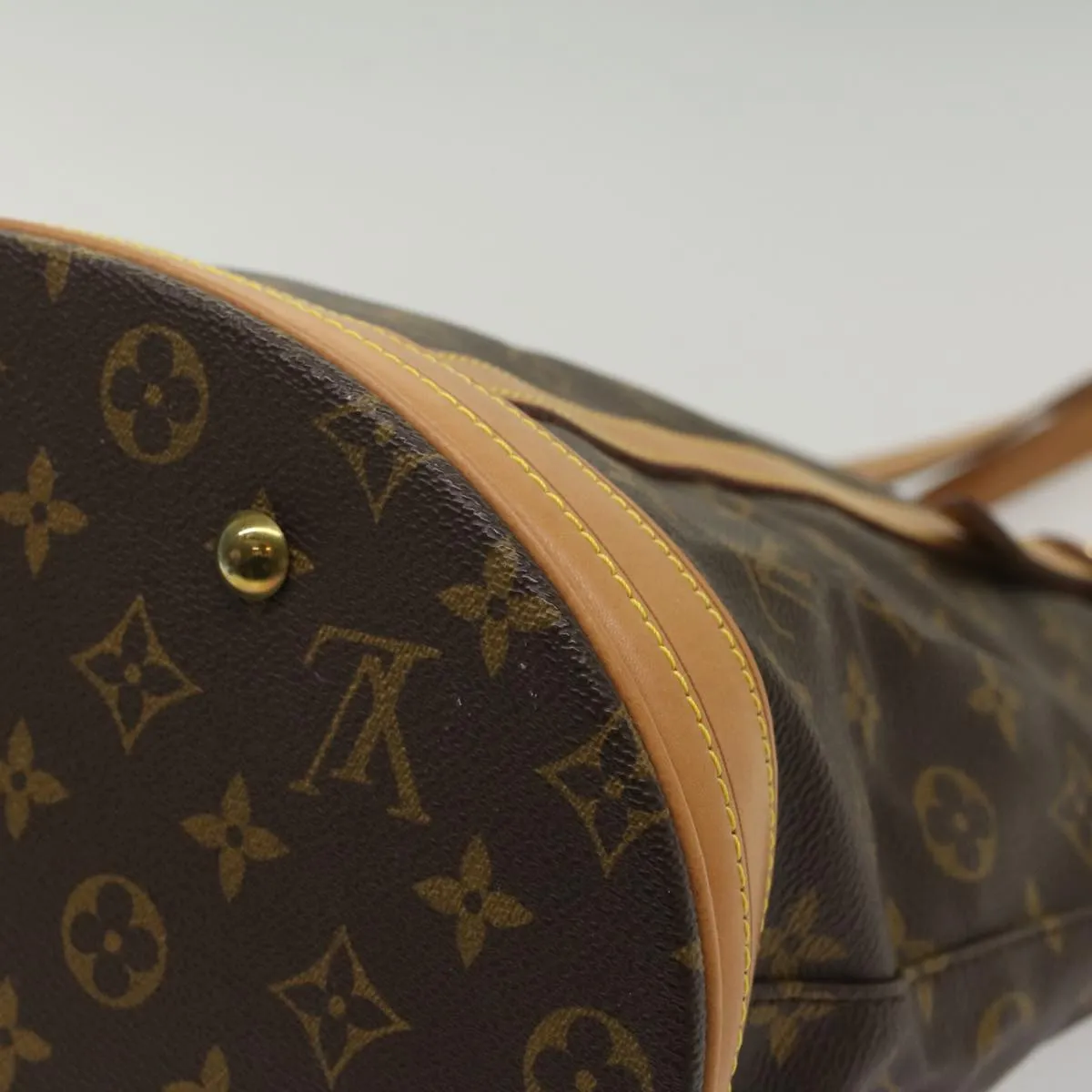 Trendy Inspired Louis Vuitton Monogram Bucket Gm Shoulder Bag M42236 Lv Auth 55235