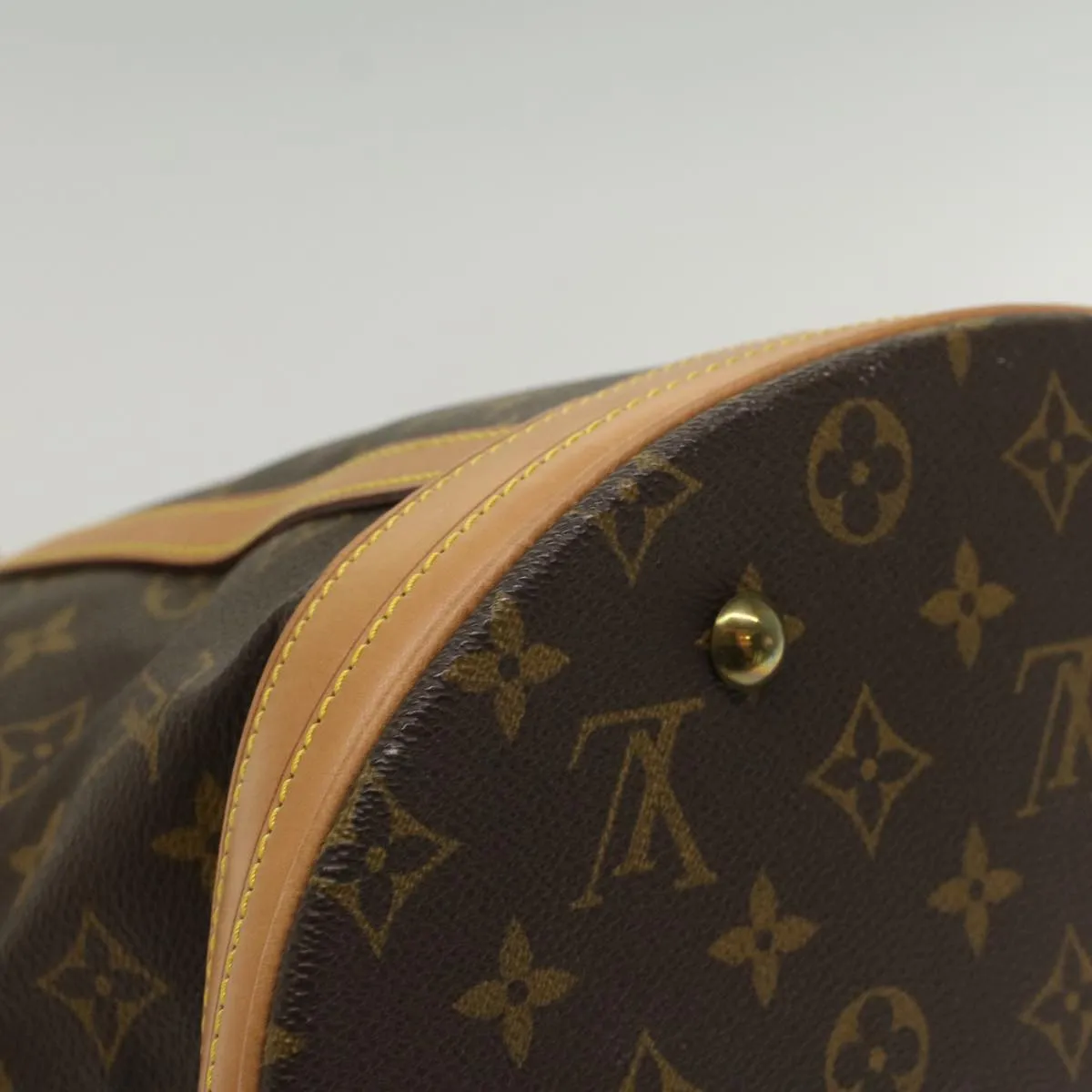Trendy Inspired Louis Vuitton Monogram Bucket Gm Shoulder Bag M42236 Lv Auth 55235