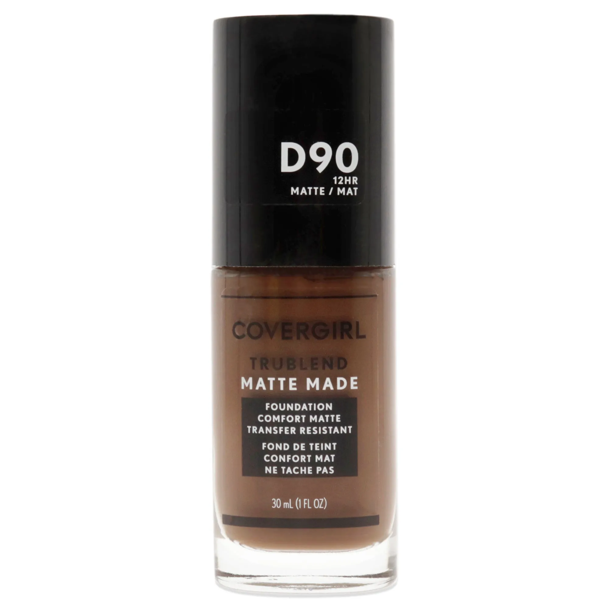 TruBlend Matte Made Liquid Foundation - D90 Espresso by CoverGirl for Women - 1 oz Foundation