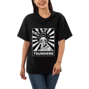 Tsundere Womens Oversized T-shirt