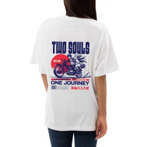 Two souls Womens Oversized T-shirt