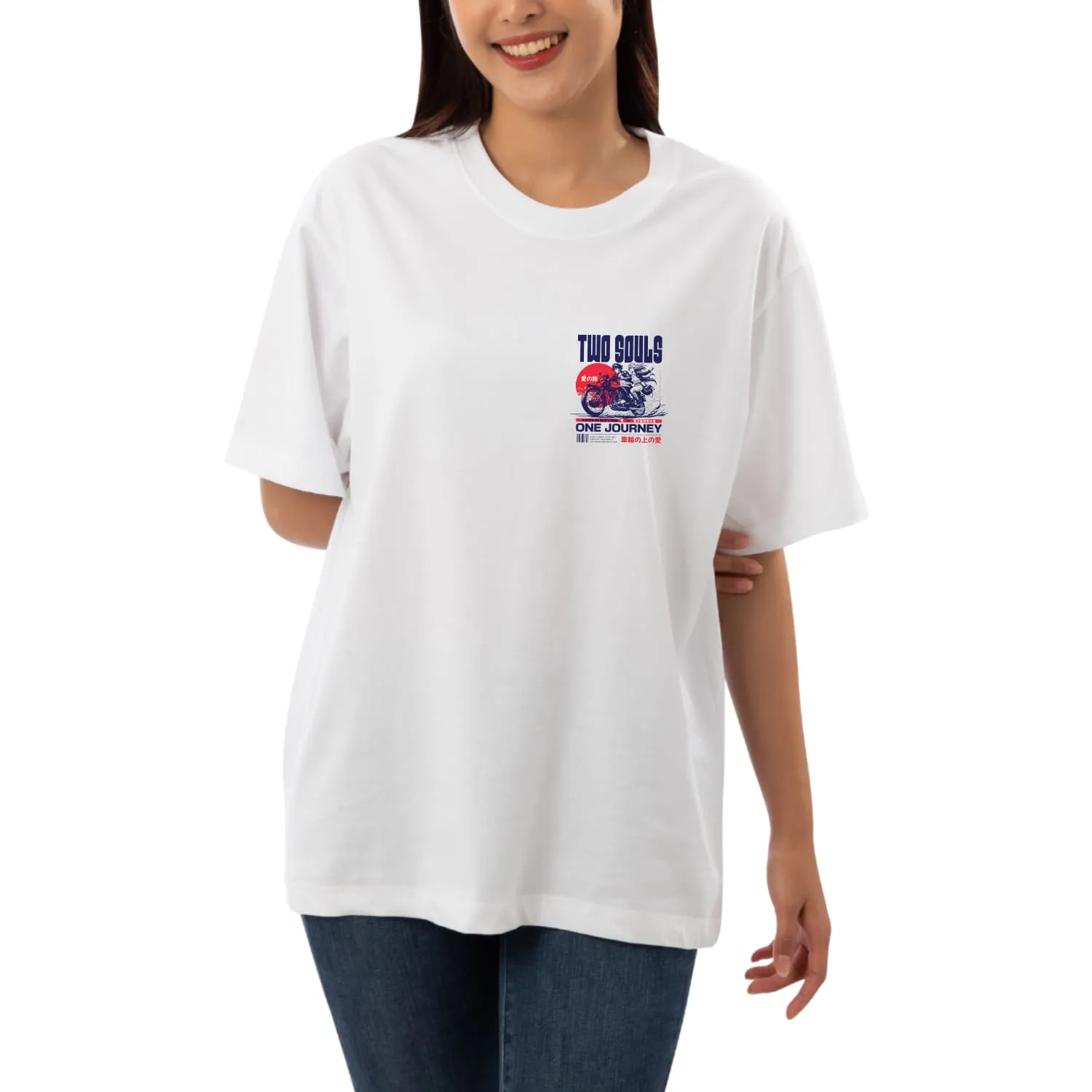 Two souls Womens Oversized T-shirt