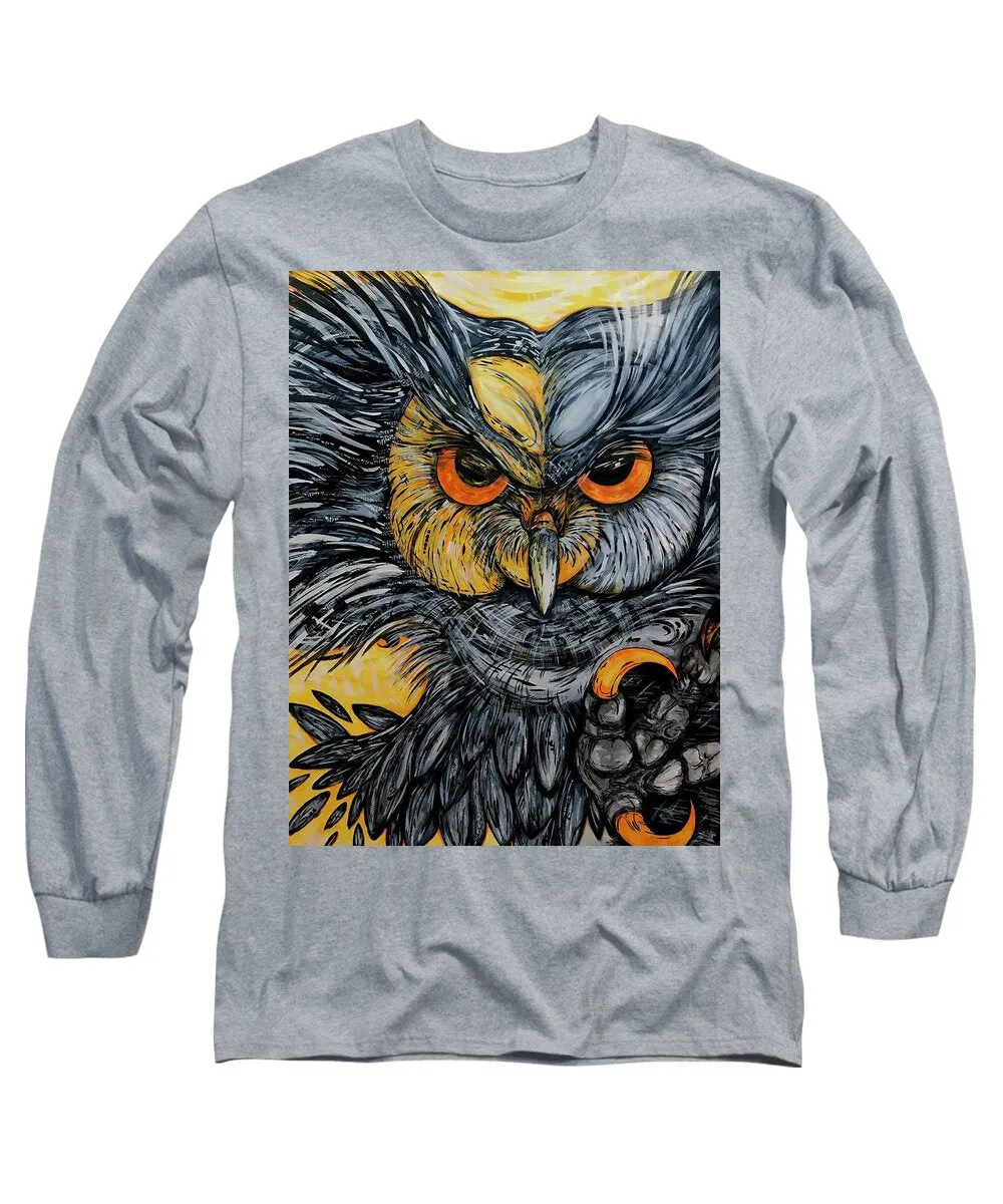 Un Great Horned Owl - Long Sleeve T-Shirt