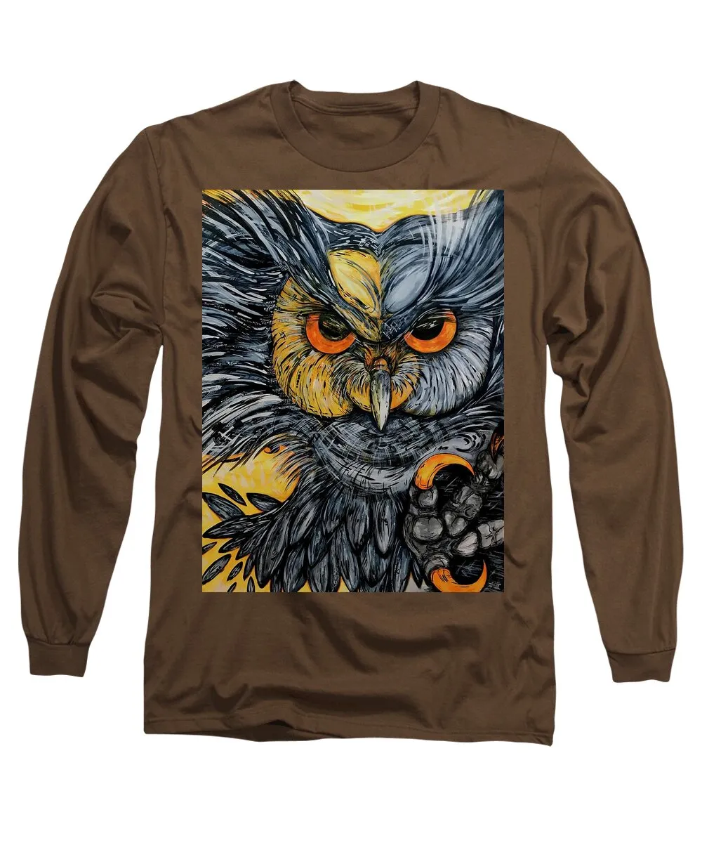 Un Great Horned Owl - Long Sleeve T-Shirt