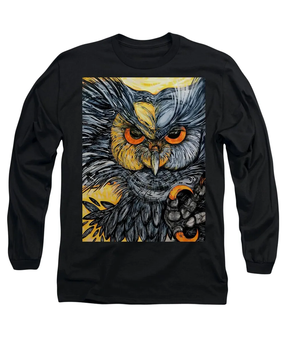 Un Great Horned Owl - Long Sleeve T-Shirt