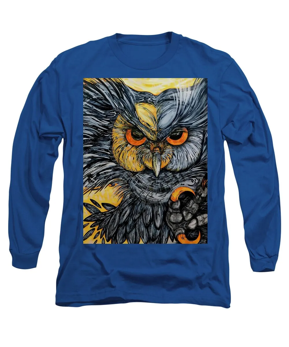 Un Great Horned Owl - Long Sleeve T-Shirt
