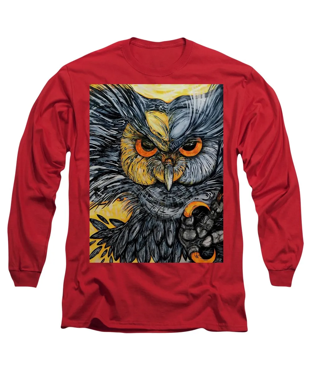 Un Great Horned Owl - Long Sleeve T-Shirt