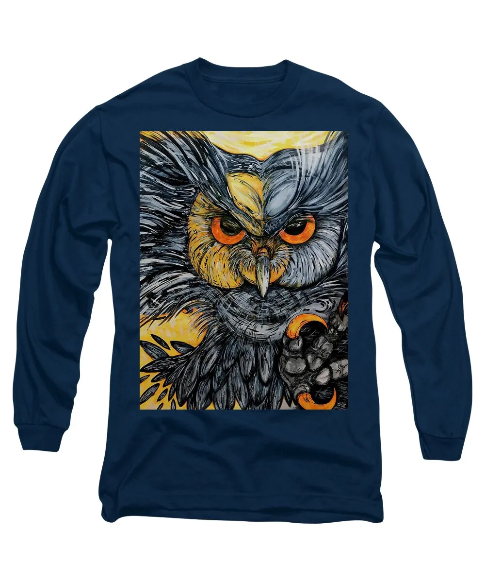 Un Great Horned Owl - Long Sleeve T-Shirt