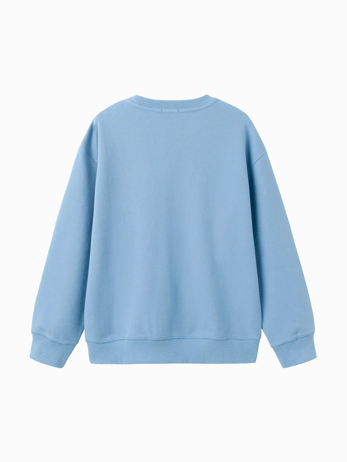 Unisex Daily Life Power Blue Letter Hoody