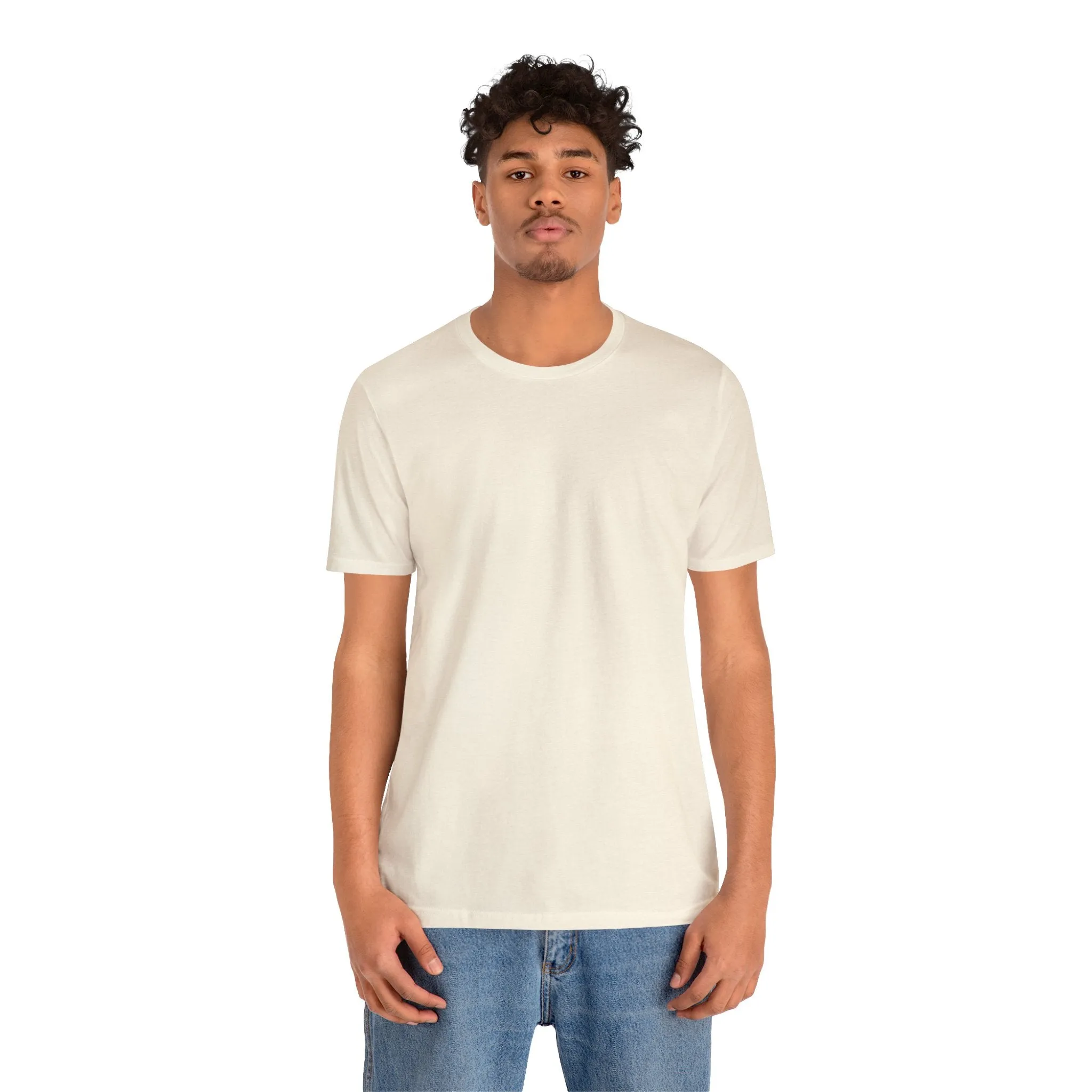 Unisex Jersey Short Sleeve Heather Natural T Shirt