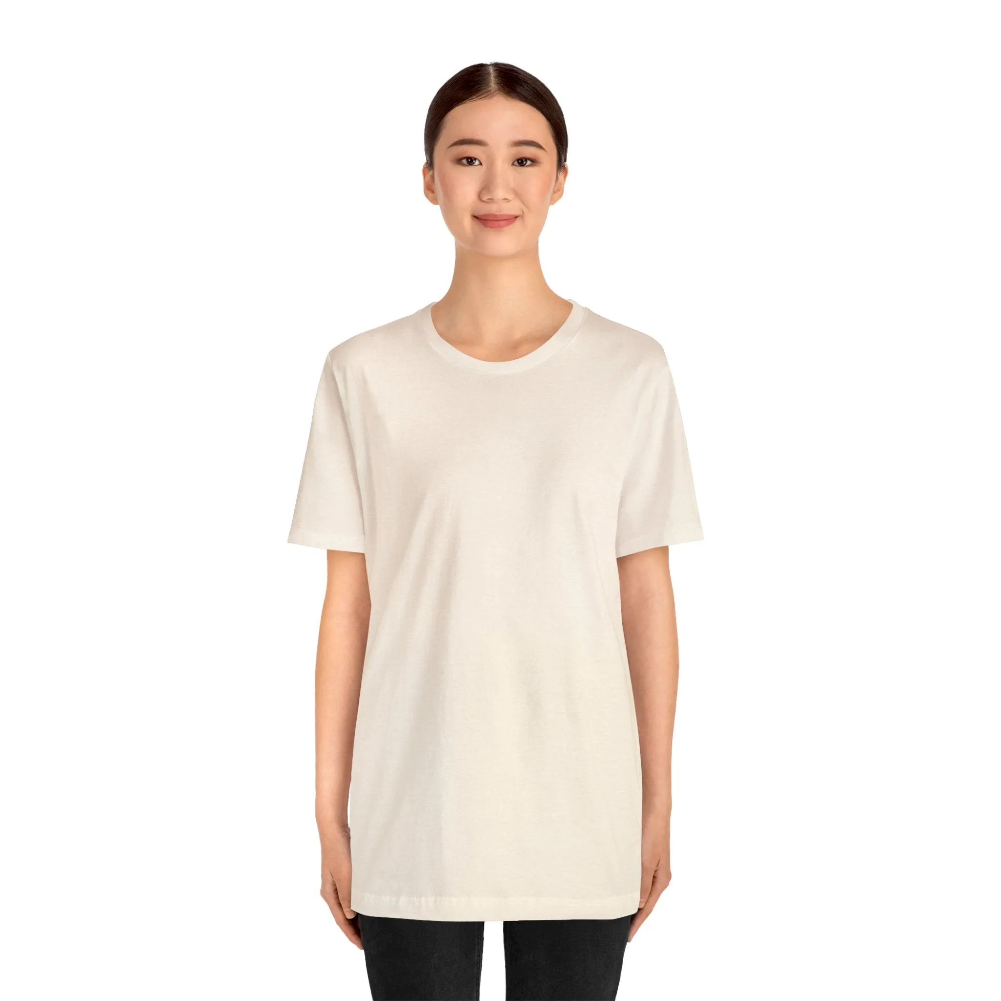 Unisex Jersey Short Sleeve Heather Natural T Shirt