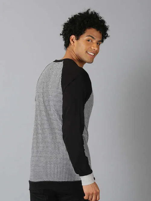 UrGear printed  Men Round Neck Grey Melange  T-shirt