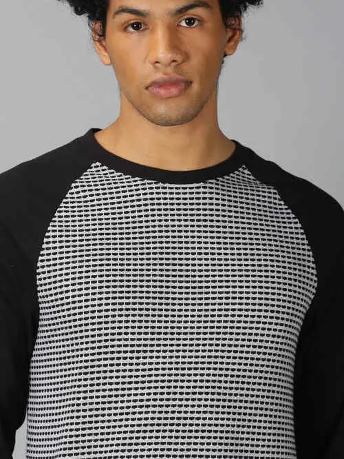 UrGear printed  Men Round Neck Grey Melange  T-shirt