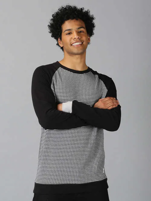 UrGear printed  Men Round Neck Grey Melange  T-shirt