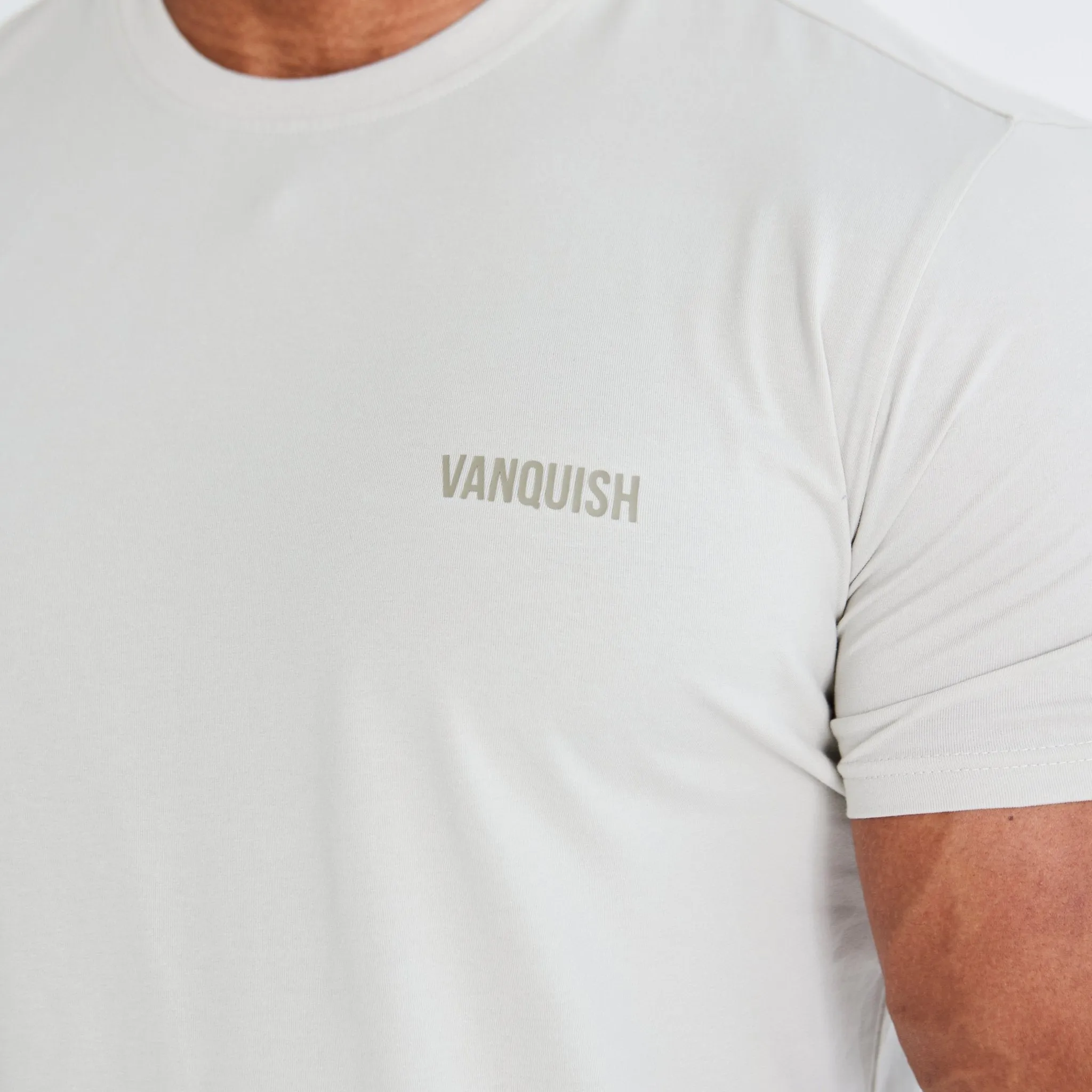 Vanquish Essential Stone Slim Fit Short Sleeve T Shirt