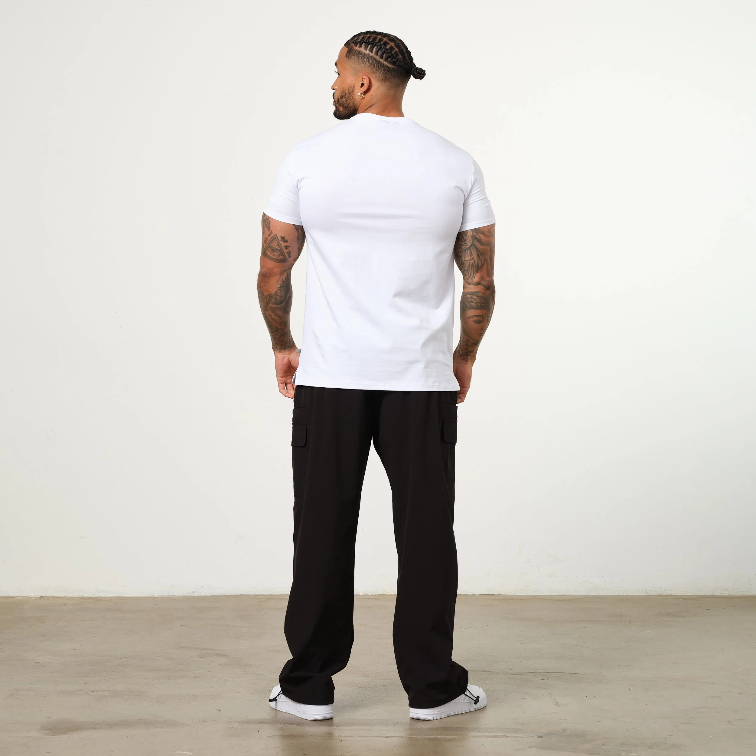 Vanquish Essential White Slim Fit Short Sleeve T Shirt