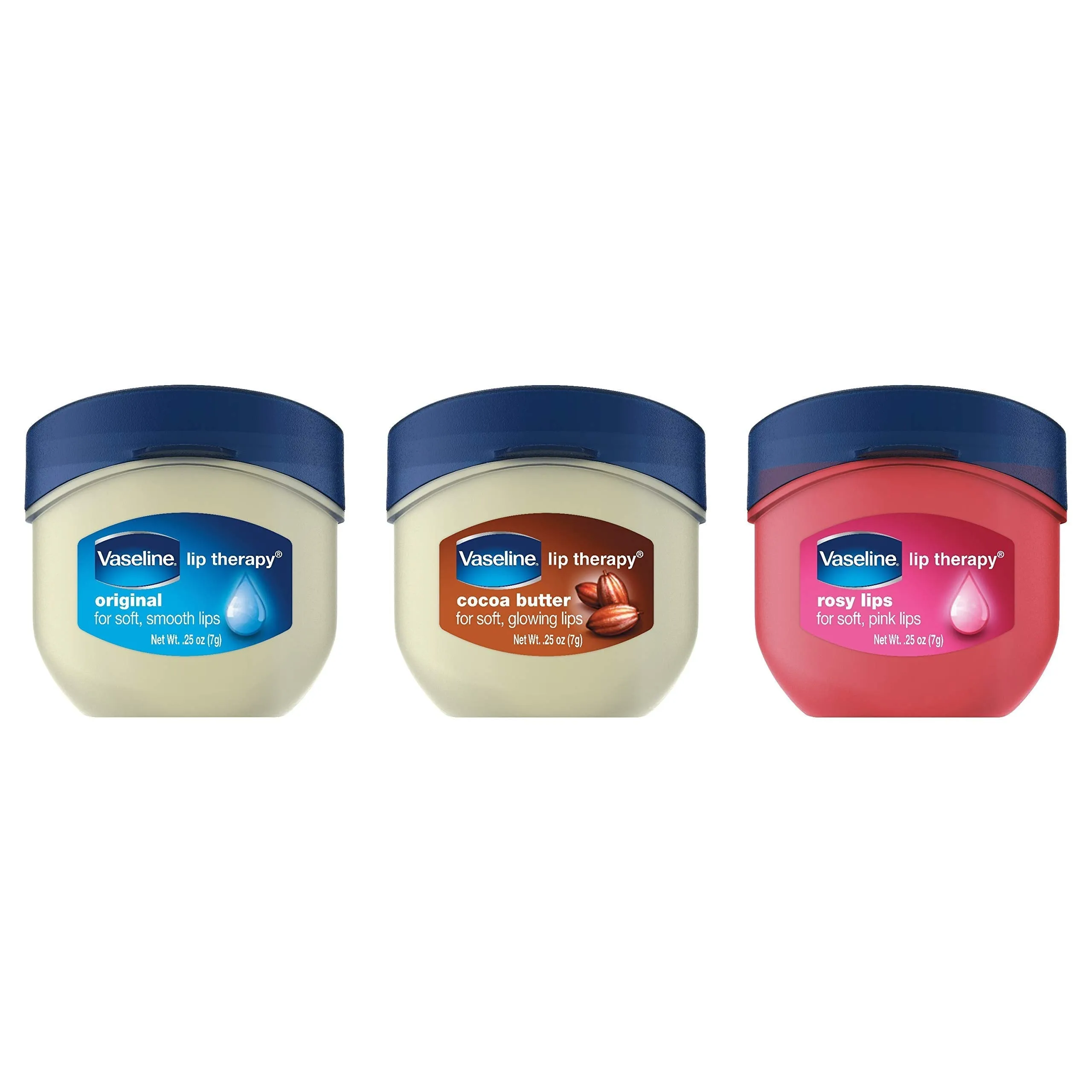 Vaseline Lip Therapy Lip Balm Mini, Rosy, 0.25 oz