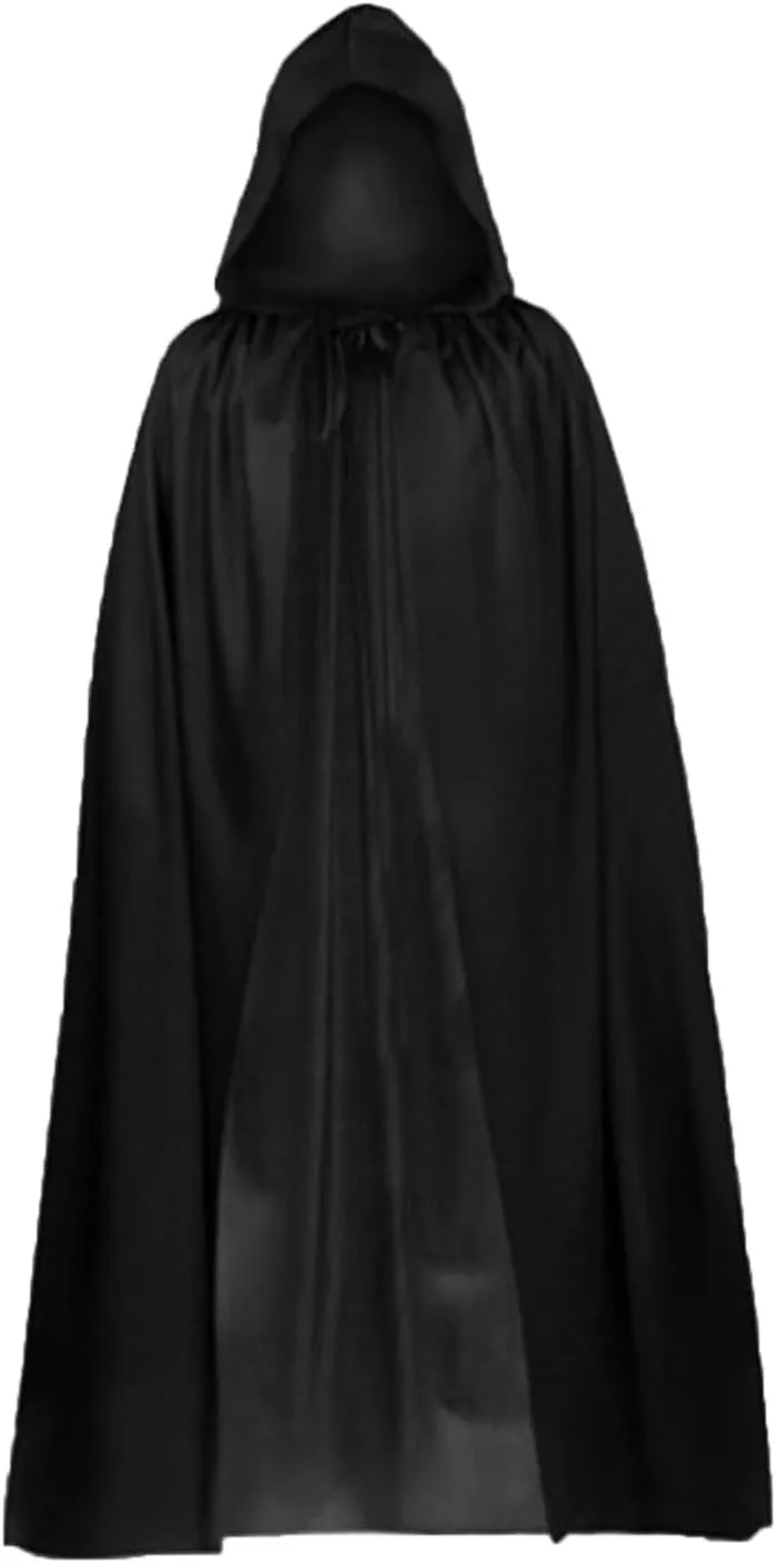 Victorian Gothic Capelet Shawl 2025 Adult Cosplay Knight Cape Hooded Cloak Halloween Flowy Robe Medieval Witch Poncho