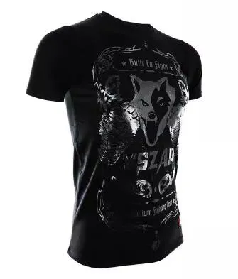 Vszap Bulit to Fight VT003 Muay Thai Boxing T-Shirt S-4XL Black