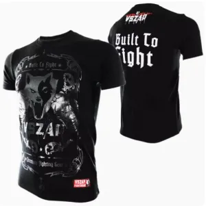 Vszap Bulit to Fight VT003 Muay Thai Boxing T-Shirt S-4XL Black