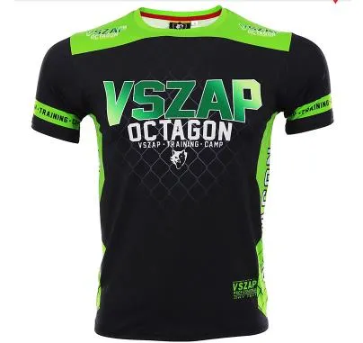Vszap Octagon VT062 Muay Thai Dry Tech T-Shirt S-4XL Green