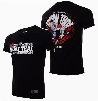 Vszap VT042 Muay Thai Boxing T-Shirt S-4XL Black
