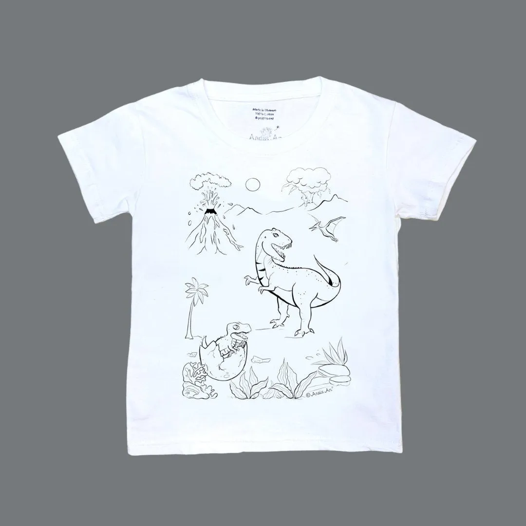 Where Dinos Used to Roam - DIY Color-it-ful T-shirts