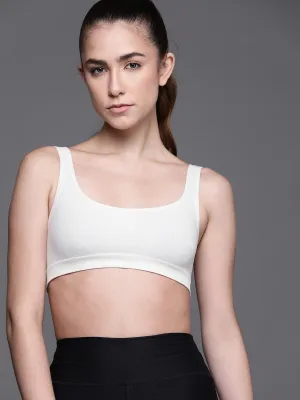 White Non Wired Non Padded Sport Bra