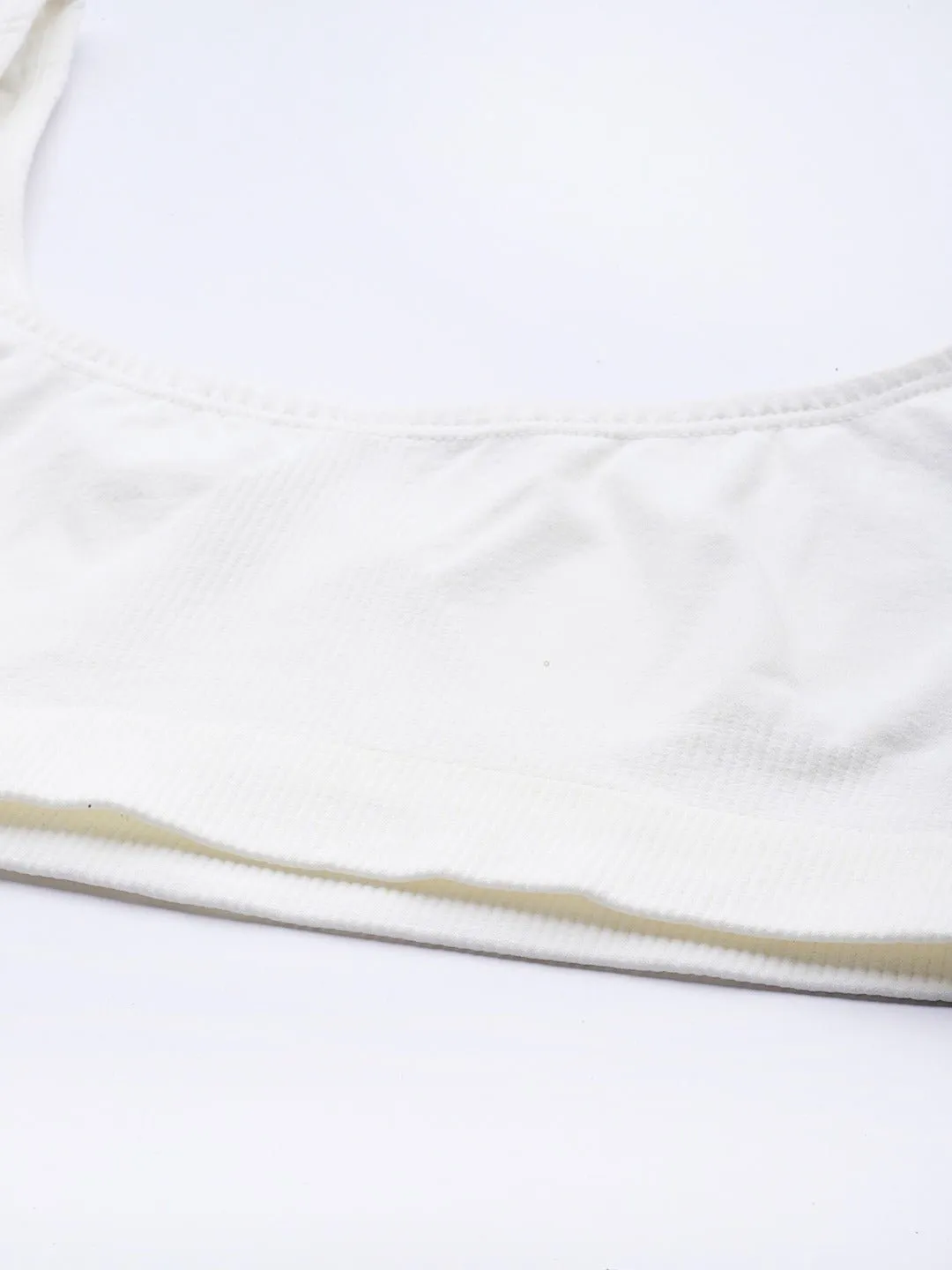 White Non Wired Non Padded Sport Bra