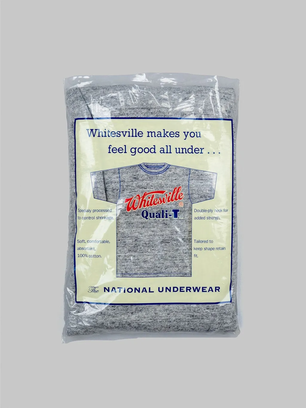 Whitesville Tubular T-Shirt Heather Grey (2 Pack)